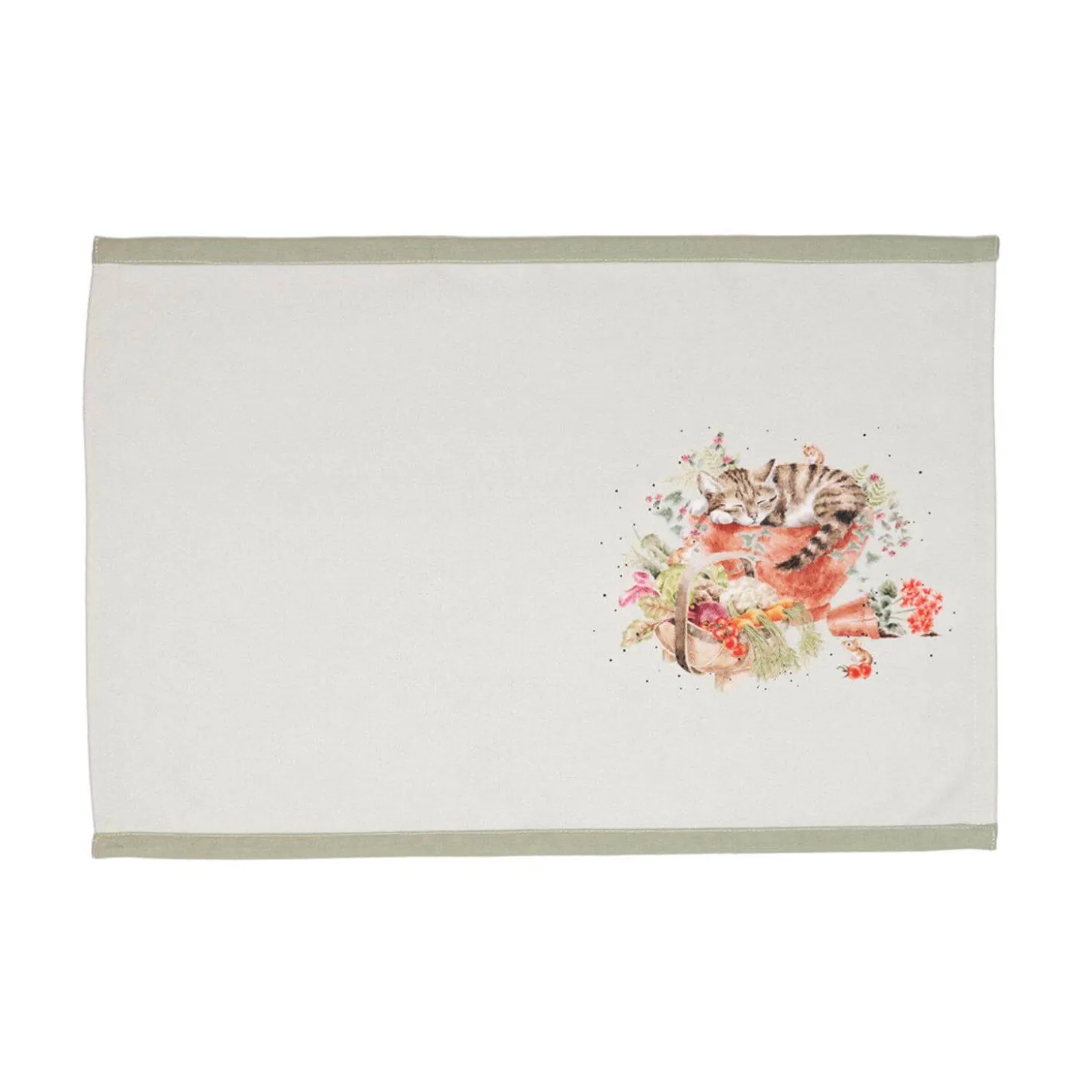 Wrendale Designs by Hannah Dale 100% Cotton Fabric Set of 4 Placemats - Garden Friends