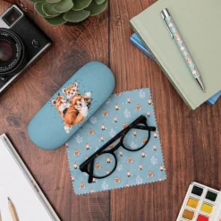 Wrendale Designs by Hannah Dale Glasses Case - Snug As A Cub - Fox