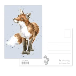 Wrendale Designs by Hannah Dale Postcard - Bright Eyed & Bushy Tailed