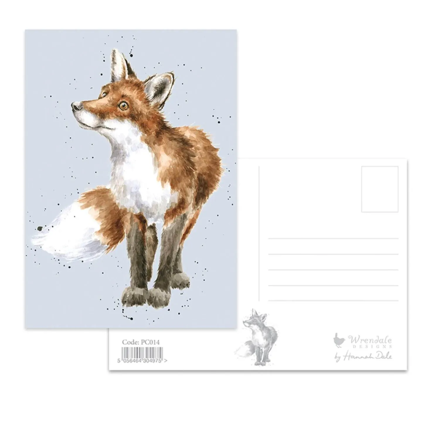 Wrendale Designs by Hannah Dale Postcard - Bright Eyed & Bushy Tailed