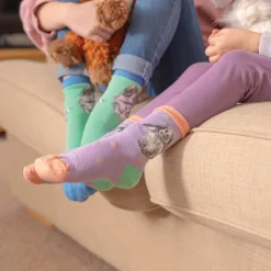 Wrendale Designs By Hannah Dale Childrens 9 to 12 Bamboo Socks - Rosie Rabbit