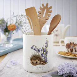Wrendale Designs by Hannah Dale Bone China Utensil Jar - Love & Hedgehugs
