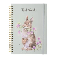 Wrendale Designs by Hannah Dale A4 Notebook - Head Clover Heels - Rabbit