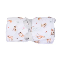 Wrendale Designs by Hannah Dale Little Wren  Baby Blanket - Little Forest - Woodland Animals