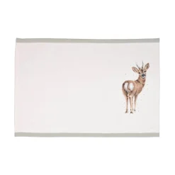 Wrendale Designs by Hannah Dale 100% Cotton Fabric Set of 4 Placemats - Woodlanders