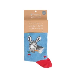 Wrendale Designs By Hannah Dale Childrens 6 to 8½ Bamboo Socks - Gentle Jack