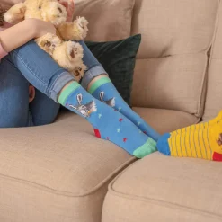 Wrendale Designs By Hannah Dale Childrens 6 to 8½ Bamboo Socks - Gentle Jack