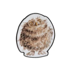 Wrendale Designs by Hannah Dale Pin Badge - Round Owl - Owl