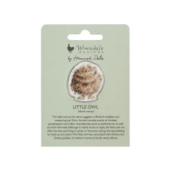 Wrendale Designs by Hannah Dale Pin Badge - Round Owl - Owl