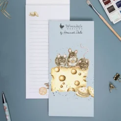 Wrendale Designs by Hannah Dale Shopping Pad - Crackers About Cheese