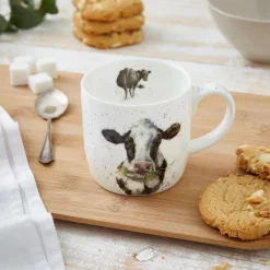 Wrendale Designs by Hannah Dale Fine China Mug - Mooo Cow