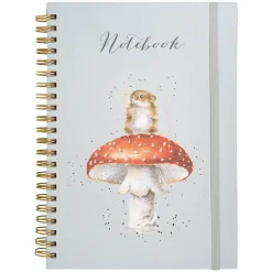 Wrendale Designs by Hannah Dale A4 Spiral Notebook - He's A Fun-Gi Mouse