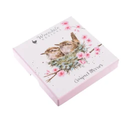 Wrendale Designs by Hannah Dale Compact Mirror - Home Sweet Home Wren