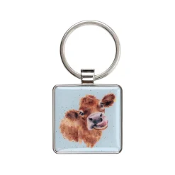 Wrendale Designs by Hannah Dale Key Ring - Mooo - Cow