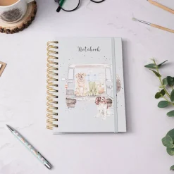 Wrendale Designs by Hannah Dale A5 Notebook - Paws For A Picnic - Labrador & Spaniel