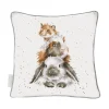 Wrendale Designs by Hannah Dale Cushion - Piggy In The Middle