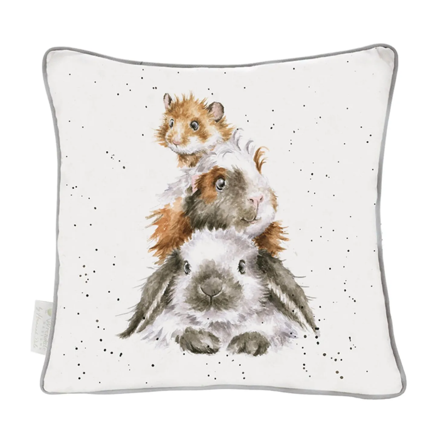 Wrendale Designs by Hannah Dale Cushion - Piggy In The Middle