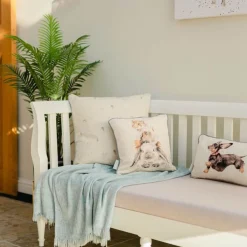 Wrendale Designs by Hannah Dale Cushion - Piggy In The Middle