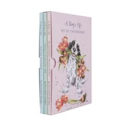 Wrendale Designs by Hannah Dale Set of 3 Notebooks - A Dogs Life