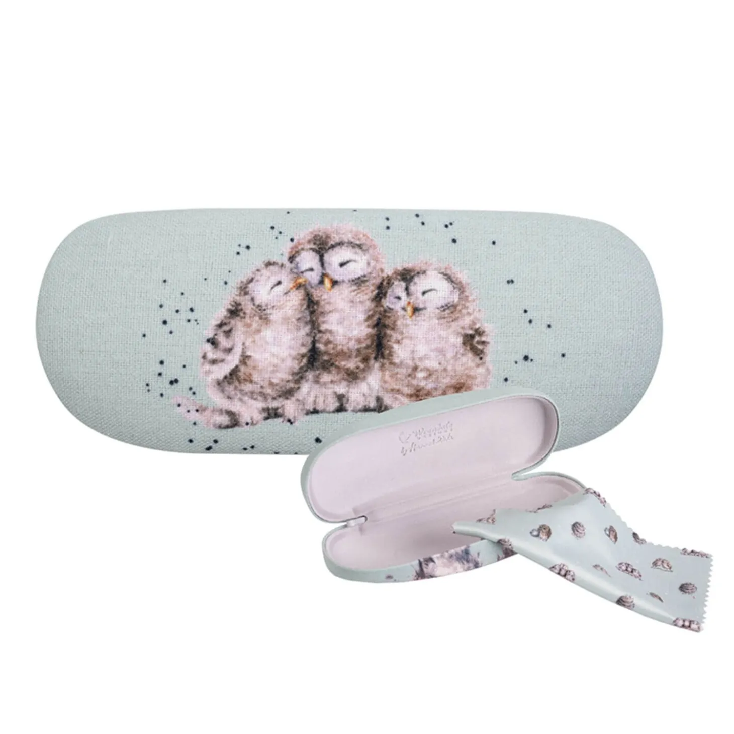 Wrendale Designs by Hannah Dale Glasses Case - Owlets - Owl