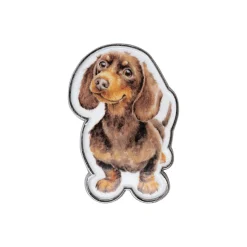 Wrendale Designs by Hannah Dale Pin Badge - Little Sausage - Dog
