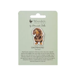 Wrendale Designs by Hannah Dale Pin Badge - Little Sausage - Dog