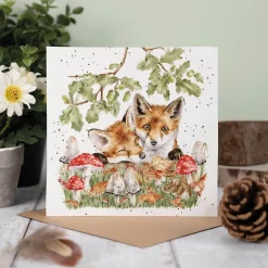 Wrendale Designs by Hannah Dale Card - Under The Oak Tree - Fox