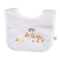 Wrendale Designs by Hannah Dale Little Wren 100% Cotton Bib Gift Set - Little Paws