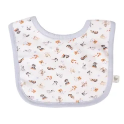 Wrendale Designs by Hannah Dale Little Wren 100% Cotton Bib Gift Set - Little Paws