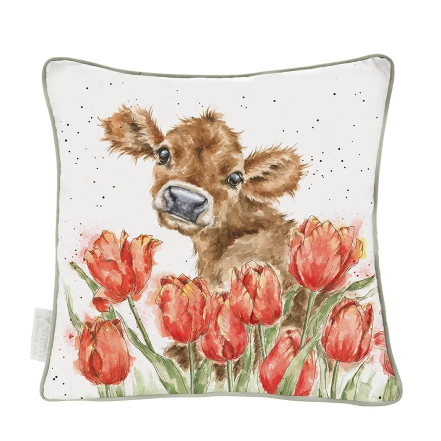 Wrendale Designs by Hannah Dale Cushion - Bessie Cow
