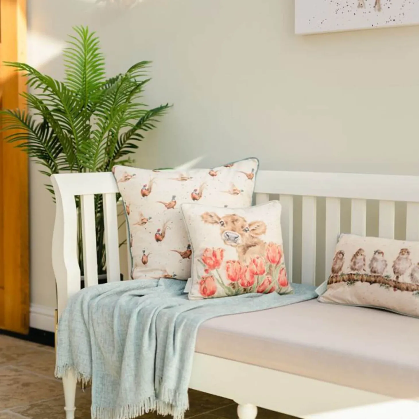 Wrendale Designs by Hannah Dale Cushion - Bessie Cow