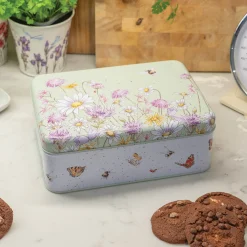 Wrendale Designs by Hannah Dale Rectangular Tin - Bee & Butterfly
