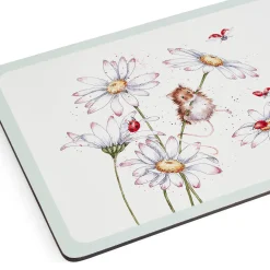 Wrendale Designs by Hannah Dale Set of 4 Placements - Wild Flowers