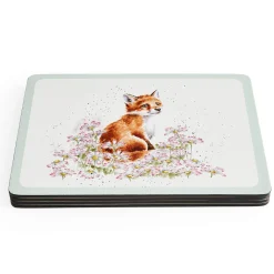 Wrendale Designs by Hannah Dale Set of 4 Placements - Wild Flowers