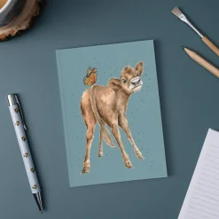 Wrendale Designs by Hannah Dale A6 Notebook - Fluttery Fabulous - Cow