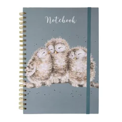 Wrendale Designs by Hannah Dale A4 Notebook - Owlets