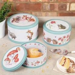 Wrendale Designs by Hannah Dale 3 Piece Cake Tin Nest - The Country Set