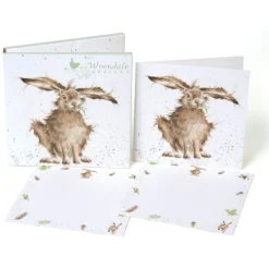 Wrendale Designs by Hannah Dale Notecard Pack - Hare-Brained