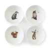 Wrendale Designs by Hannah Dale 4-Piece Deep Bowl Set - Woodland Animals