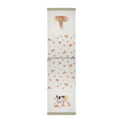 Wrendale Designs by Hannah Dale 100% Cotton Fabric Table Runner - Garden Friends