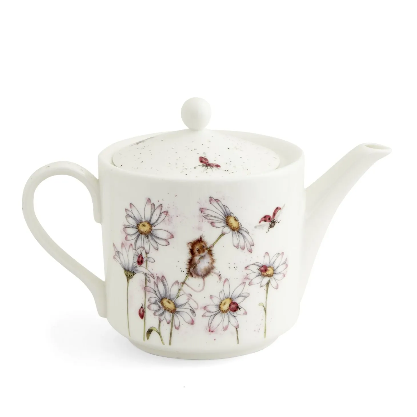 Wrendale Designs by Hannah Dale 2 Pint Teapot - Oops A Daisy