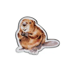 Wrendale Designs by Hannah Dale Pin Badge - The Aborist - Beaver