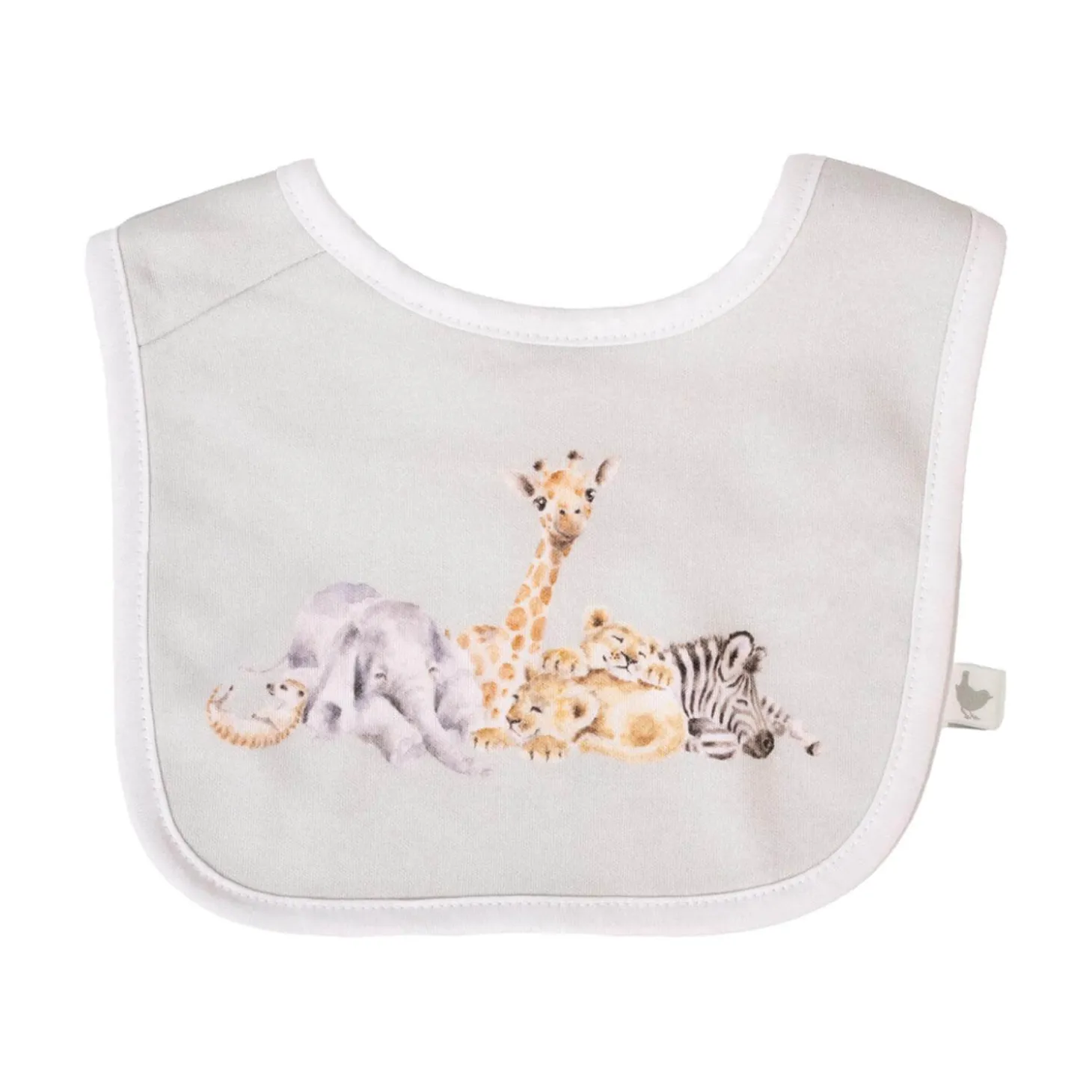 Wrendale Designs by Hannah Dale Little Wren 100% Cotton Bib Gift Set - Little Savannah