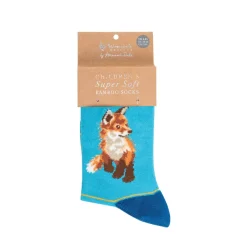 Wrendale Designs By Hannah Dale Childrens 6 to 8½ Bamboo Socks - Born To Be Wild