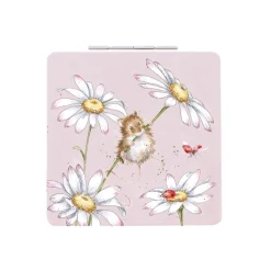 Wrendale Designs Compact Mirror - Oops A Daisy Mouse