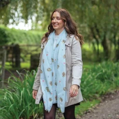 Wrendale Designs Everyday Scarf - Awakening - Hedgehog