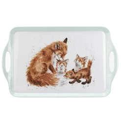 Wrendale Designs Large Handled Tray - Foxes