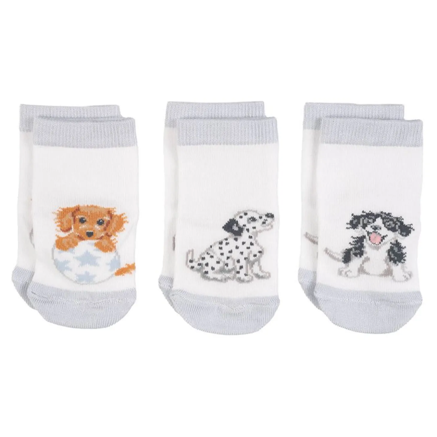 Wrendale Designs Little Wren Little Paws Dog Bamboo Baby Socks - 0-6 Months