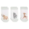 Wrendale Designs Little Wren Little Savannah African Animal Bamboo Baby Socks - 6-12 Months