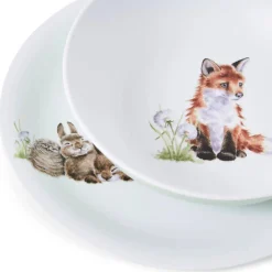 Wrendale Designs Little Wren Melamine Plate & Bowl Set